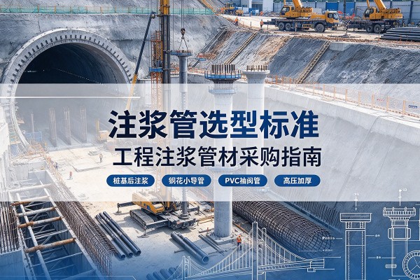 社旗注浆管选型标准