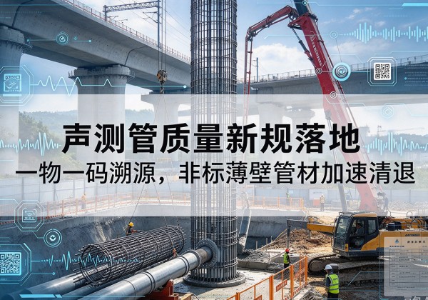 社旗声测管质量新规落地，一物一码溯源，非标薄壁管材加速清退